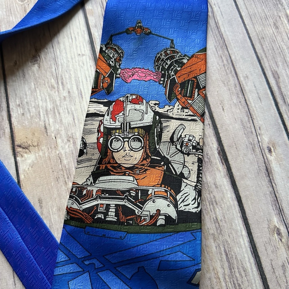 STAR WARS Novelty Men's Neck Tie, 100% Polyester Multicolor Vintage - Picture 3 of 8